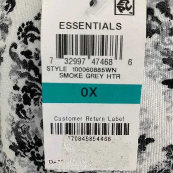 KAREN SCOTT Tops Long Sleeve Mock Neck Women's Sweaters Gray Plus Size 0X - Picture 9 of 10